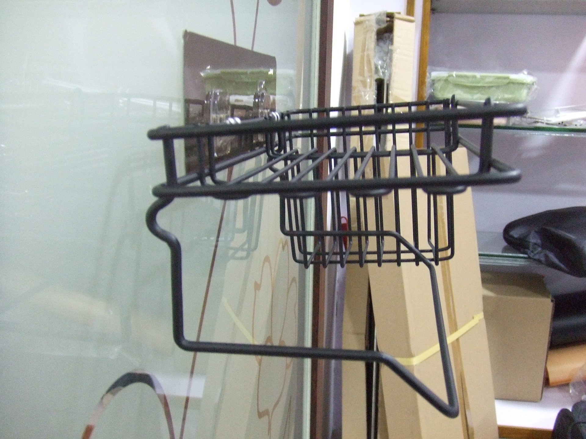 Kitchen Wrought Iron Hanging Basket, Storage Rack Draining Rack Sponge Dishcloth Rag Rack Multi-Purpose Storage Rack Hair Dryer Rack