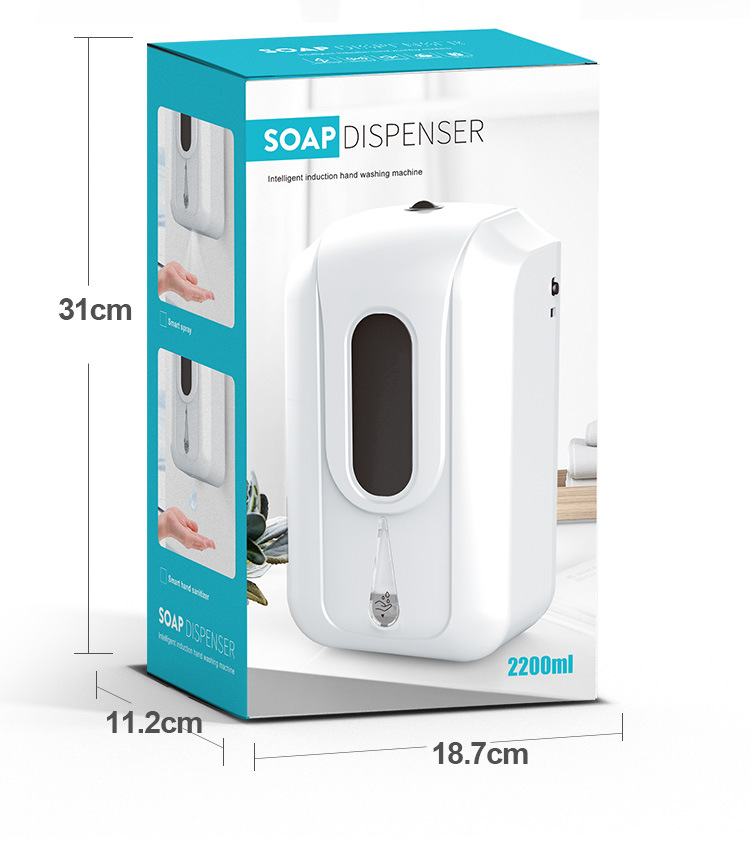 Cross-Border Large Capacity Automatic Gel Hand Washing Machine Motion Activated Liquid Soap Dispenser Alcohol Hand Sprayer Support Labeling