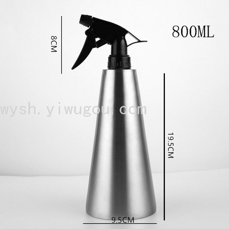 Factory Direct Sales 304 Stainless Steel Sprinkling Can Spray Pot Humidifier Cleaning Sprayer Large Capacity Hairdressing 800ml