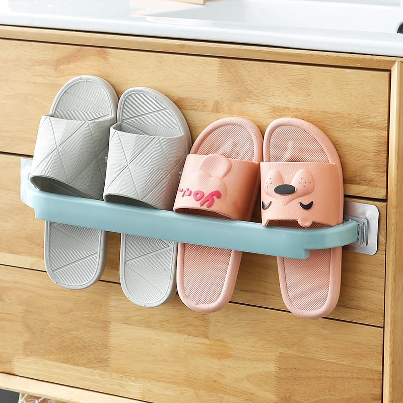 Bathroom Towel Rack Punch-Free Kitchen Single Rod Rag Rack Bathroom Storage Rack Storage Rack Wholesale