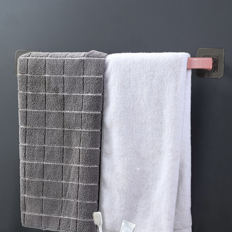 Bathroom Towel Rack Punch-Free Kitchen Single Rod Rag Rack Bathroom Storage Rack Storage Rack Wholesale
