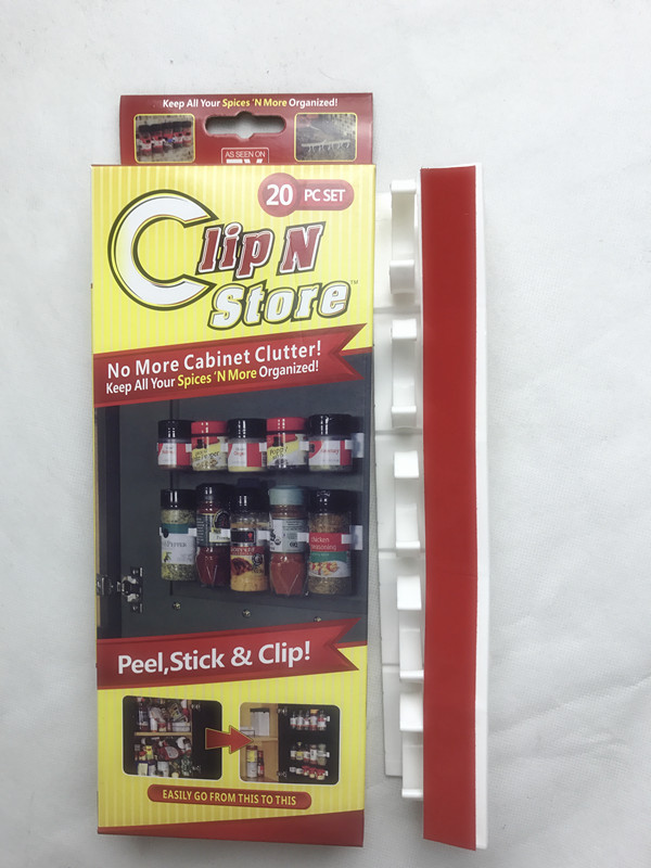 Clip N Store Kitchen Supplies Simple Bottle Mouth Clip Storage Rack Seasoning Bottle Storage Rack Clip N Store Kitchen Supplies Simple Bottle Mouth Clip Storage Rack Seasoning Bottle Storage Rack