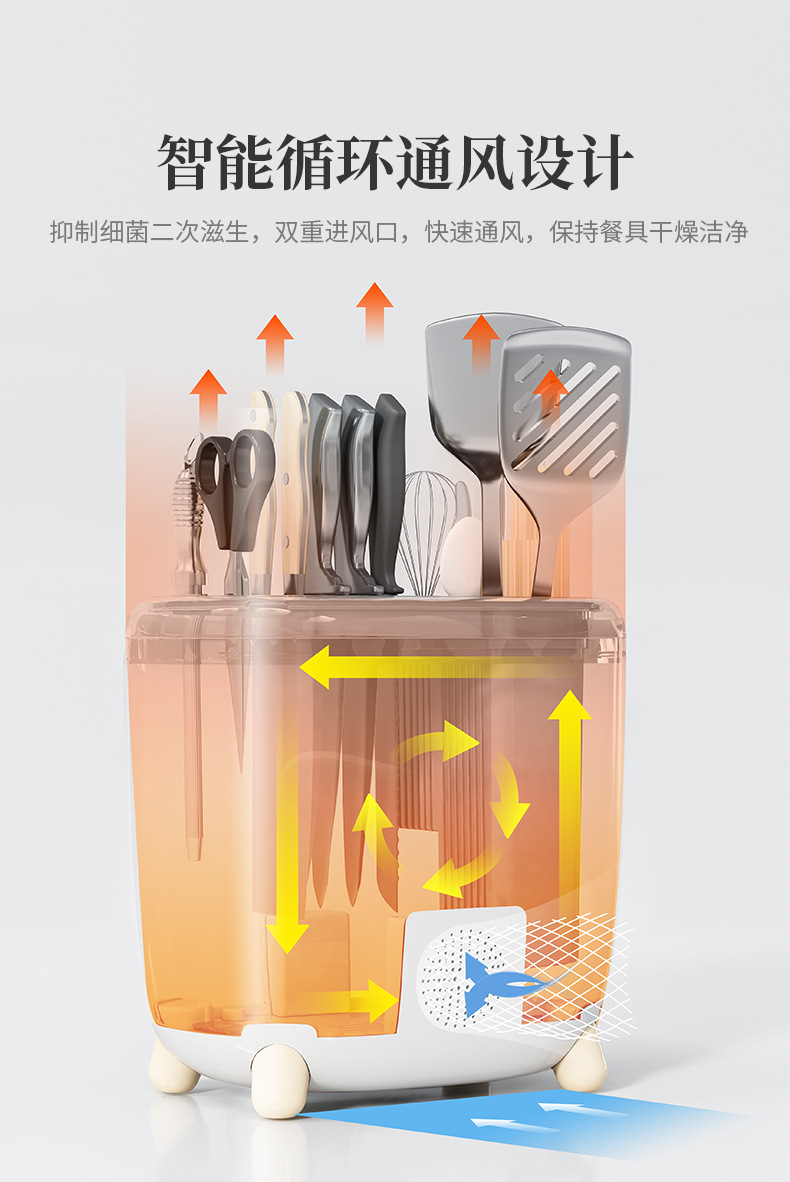 Household Draining Kitchen Supplies Storage Rack Tableware Knife Chopstick Storage Rack Chopsticks Holder