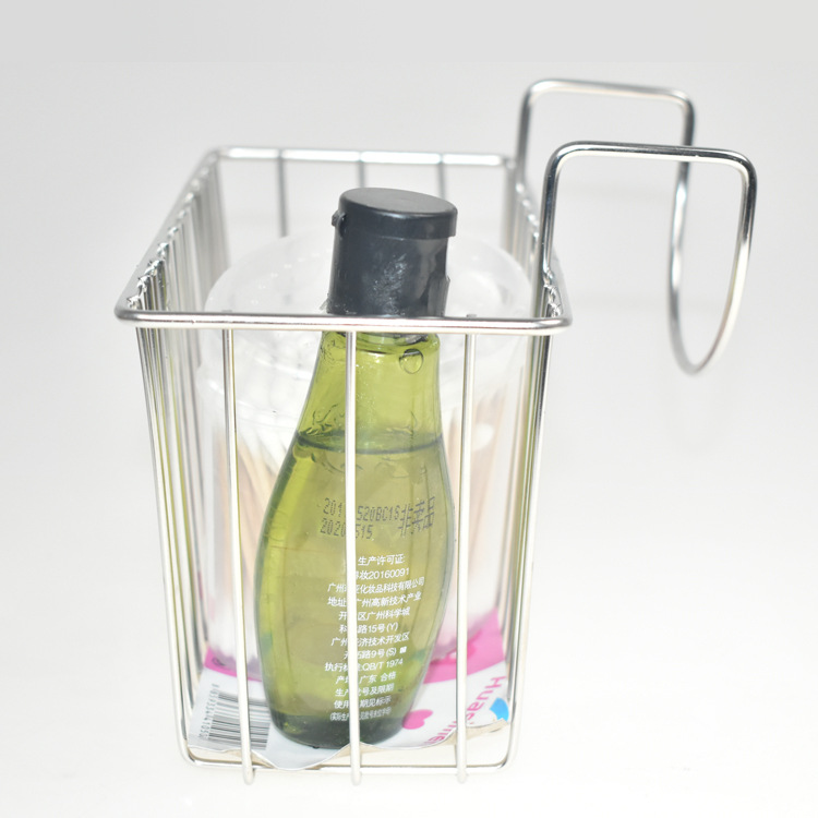 Stainless steel sink dripping basket kitchen storage basket sink storage rack dishcloth storage rack double layer