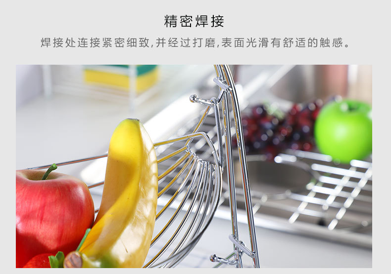 European tieyi fruit cradle living room double layer fruit water storage rack sitting room snacks storage rack European tieyi fruit cradle living room double layer fruit water storage rack sitting room snacks storage rack