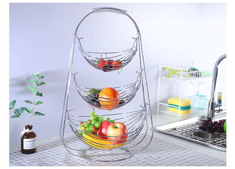 European tieyi fruit cradle living room double layer fruit water storage rack sitting room snacks storage rack European tieyi fruit cradle living room double layer fruit water storage rack sitting room snacks storage rack