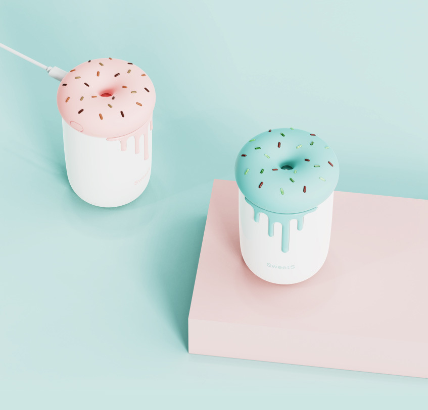 New Mini Sweetheart Humidifier Large Spray USB Home Car Hydrating Sprayer Night Light Gift