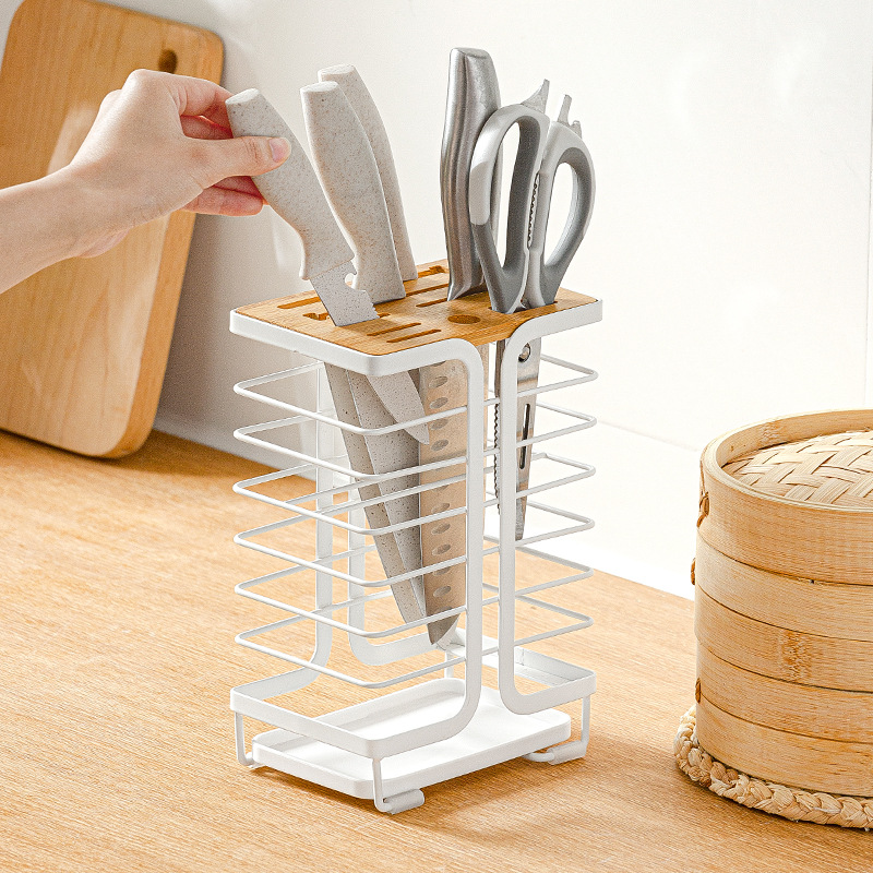 Kitchen Supplies Cooking Bench MultiPurpose Storage Rack Vegetable Knife Storage Rack Knife Holder Knife Holder