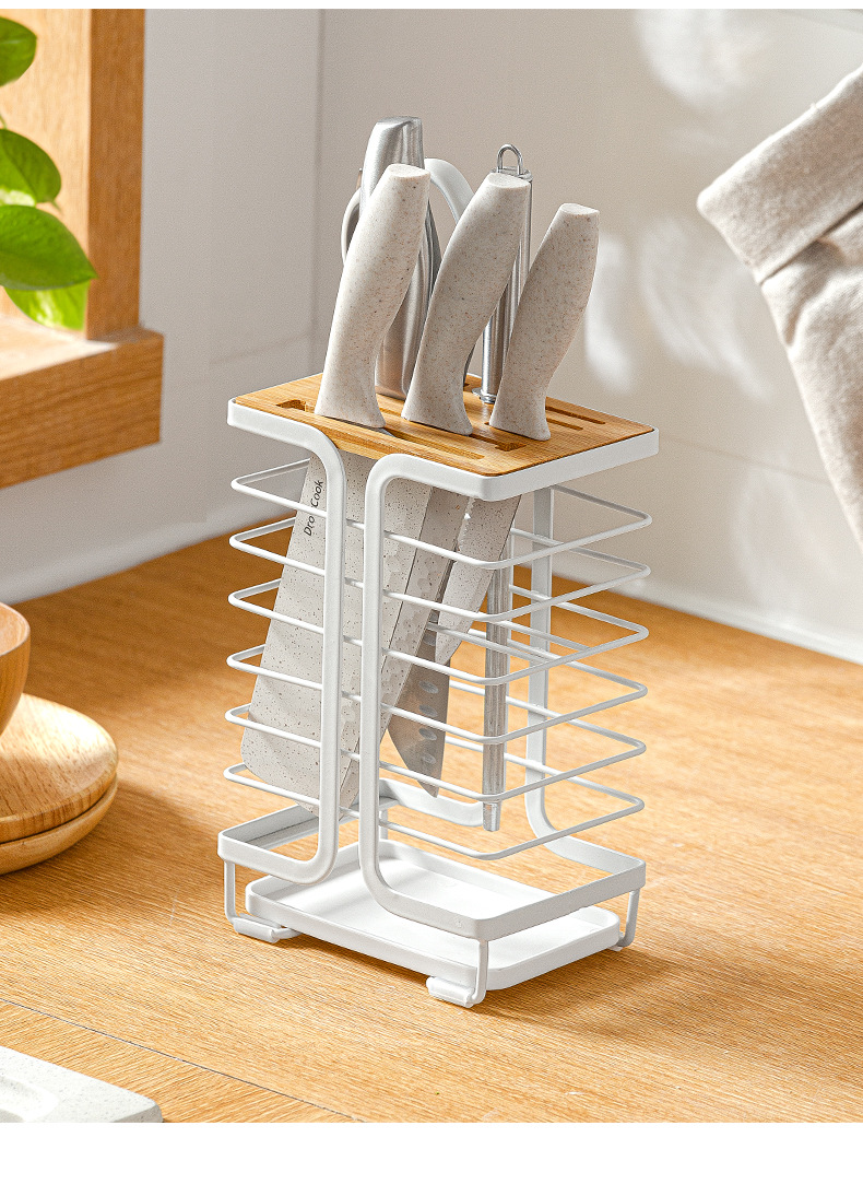 Kitchen Supplies Cooking Bench MultiPurpose Storage Rack Vegetable Knife Storage Rack Knife Holder Knife Holder