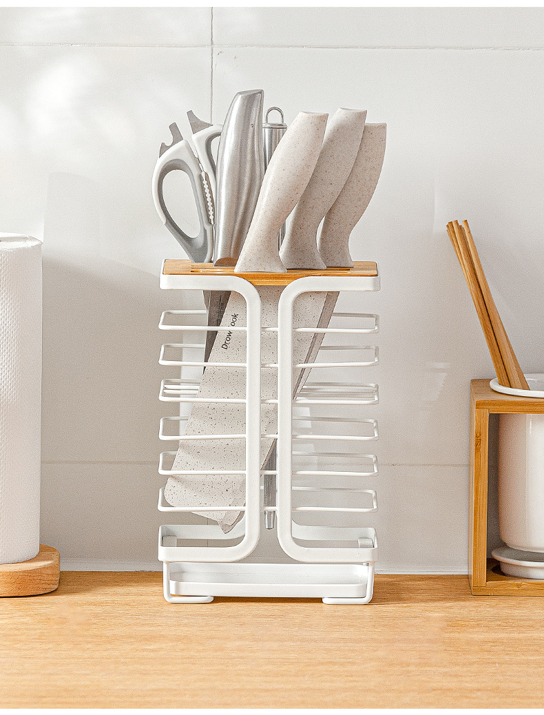 Kitchen Supplies Cooking Bench MultiPurpose Storage Rack Vegetable Knife Storage Rack Knife Holder Knife Holder