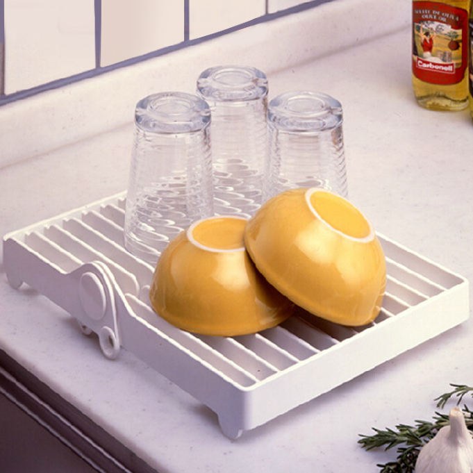Kitchen Dish Storage Rack Plastic Folding Plate Shelf Storage Rack Draining Rack Bowls and Plates Shelf Single Layer Kitchen Dish Storage Rack Plastic Folding Plate Shelf Storage Rack Draining Rack Bowls and Plates Shelf Single Layer
