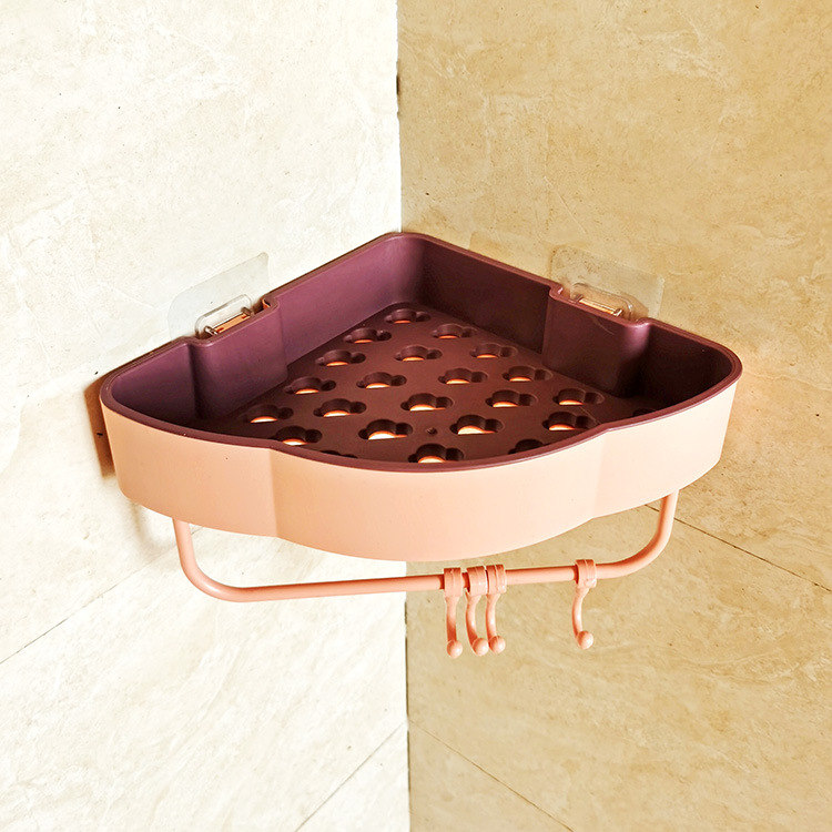 Punch-Free Bathroom Triangle Storage Rack Corner Rack Kitchen Wall-Mounted Storage Rack Bathroom Tripod Punch-Free Bathroom Triangle Storage Rack Corner Rack Kitchen Wall-Mounted Storage Rack Bathroom Tripod