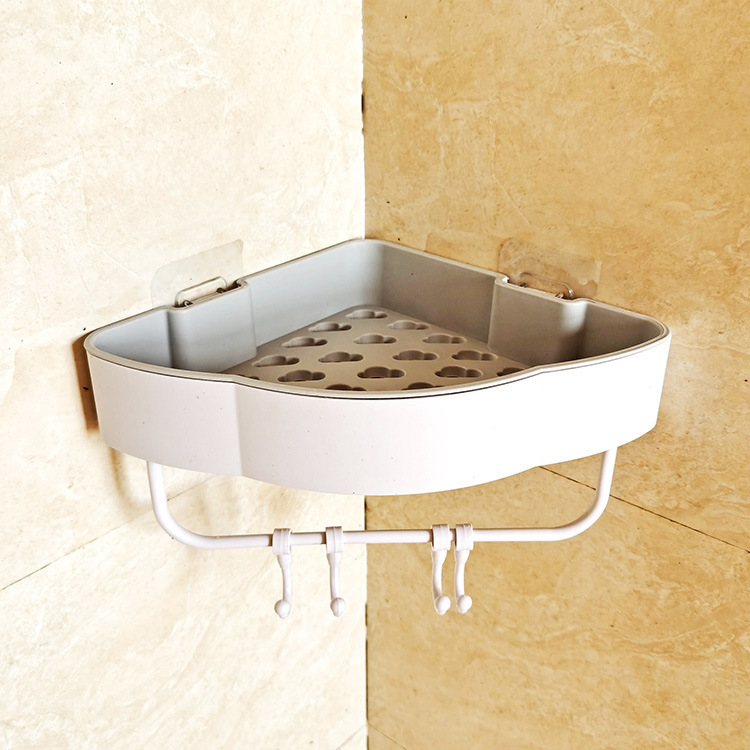 Punch-Free Bathroom Triangle Storage Rack Corner Rack Kitchen Wall-Mounted Storage Rack Bathroom Tripod Punch-Free Bathroom Triangle Storage Rack Corner Rack Kitchen Wall-Mounted Storage Rack Bathroom Tripod