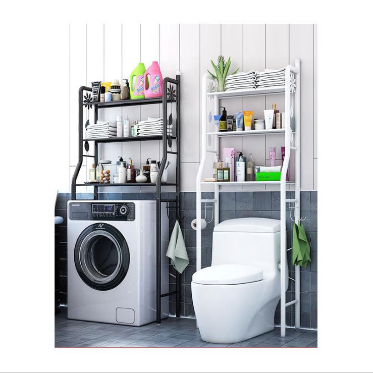 Stainless Steel Storage Rack Wall-Mounted Floor Toilet Bathroom Toilet Punch-Free Storage Rack