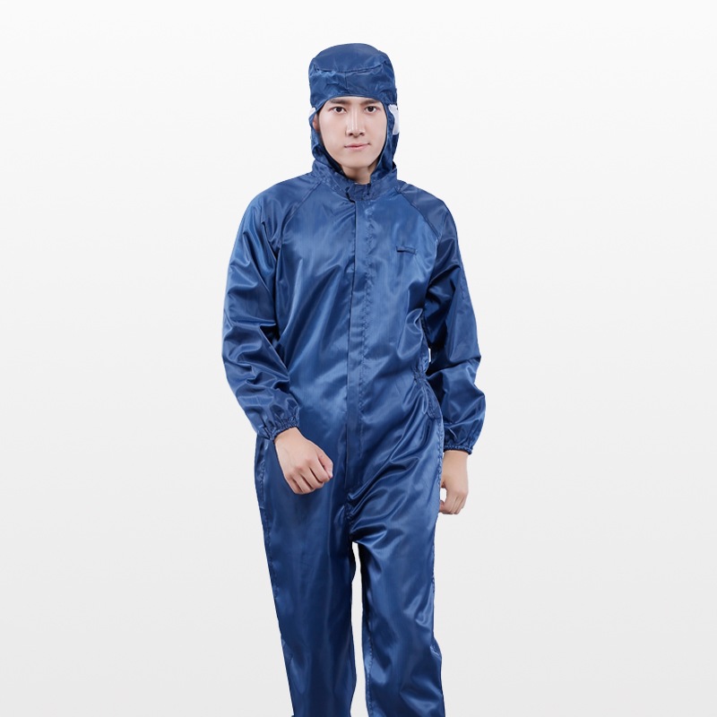 The antistatic onesie Protective Clothing Dustfree Workshop Proof Clothing Sprayer Clothing Striped Zipper Food Onesie