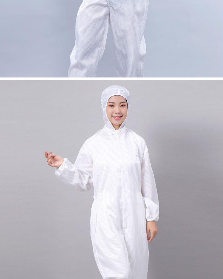 The antistatic onesie Protective Clothing Dustfree Workshop Proof Clothing Sprayer Clothing Striped Zipper Food Onesie The antistatic onesie Protective Clothing Dustfree Workshop Proof Clothing Sprayer Clothing Striped Zipper Food Onesie