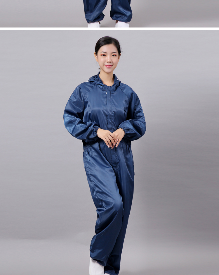 The antistatic onesie Protective Clothing Dustfree Workshop Proof Clothing Sprayer Clothing Striped Zipper Food Onesie The antistatic onesie Protective Clothing Dustfree Workshop Proof Clothing Sprayer Clothing Striped Zipper Food Onesie