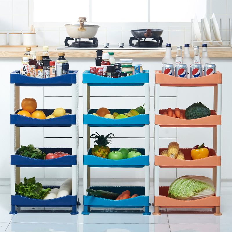 Bedroom Bedside Square Storage Rack Kitchen Sundries Floor Storage Rack Multi-Layer Bathroom Gap Storage Rack