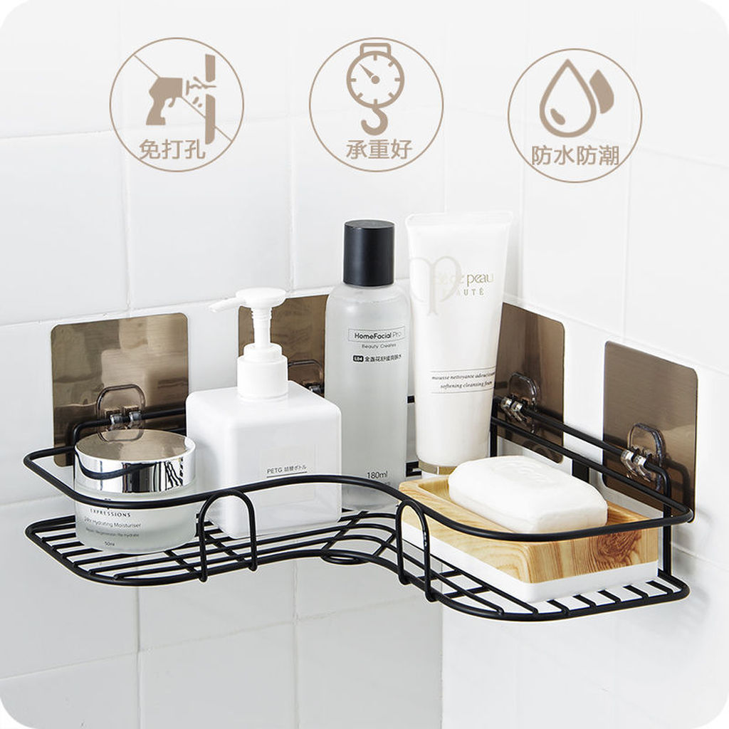 Kitchen Storage Rack Punch-Free Toilet Tripod Toilet Toilet Corner Storage Rack Washstand Storage Kitchen Storage Rack Punch-Free Toilet Tripod Toilet Toilet Corner Storage Rack Washstand Storage