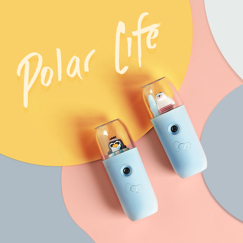 Handheld Cold Spray Water Replenishing Instrument Facial Humidification Charging Spray Facial Vaporizer Beauty Sprayer