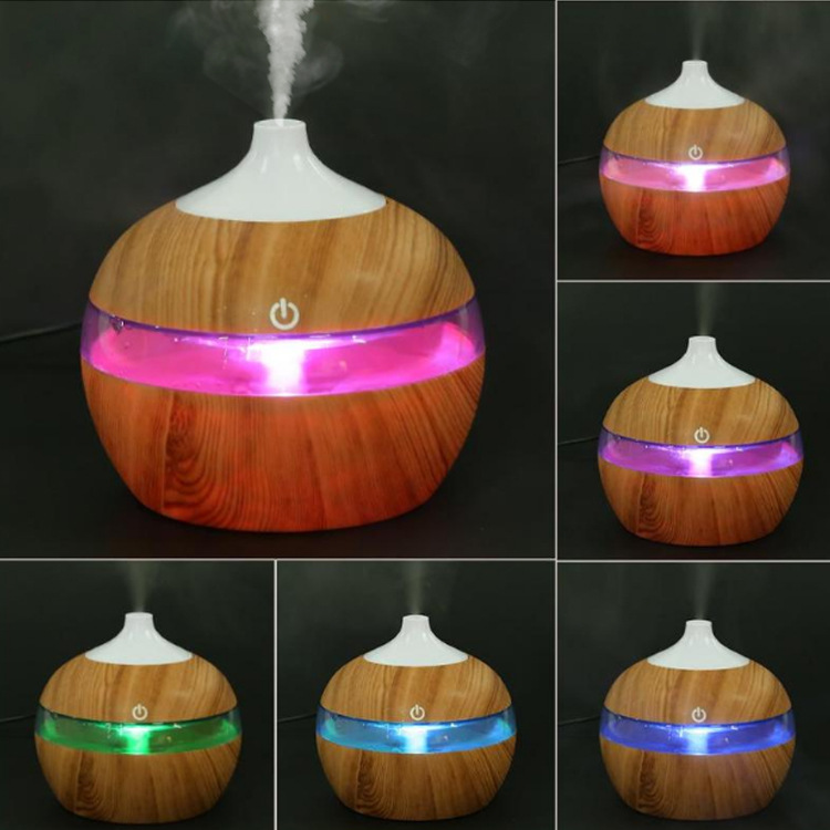 New Wood Grain Humidifier round Small Aroma Diffuser Mini Water Replenishing Instrument Hand-Held Sprayer Gift Activity