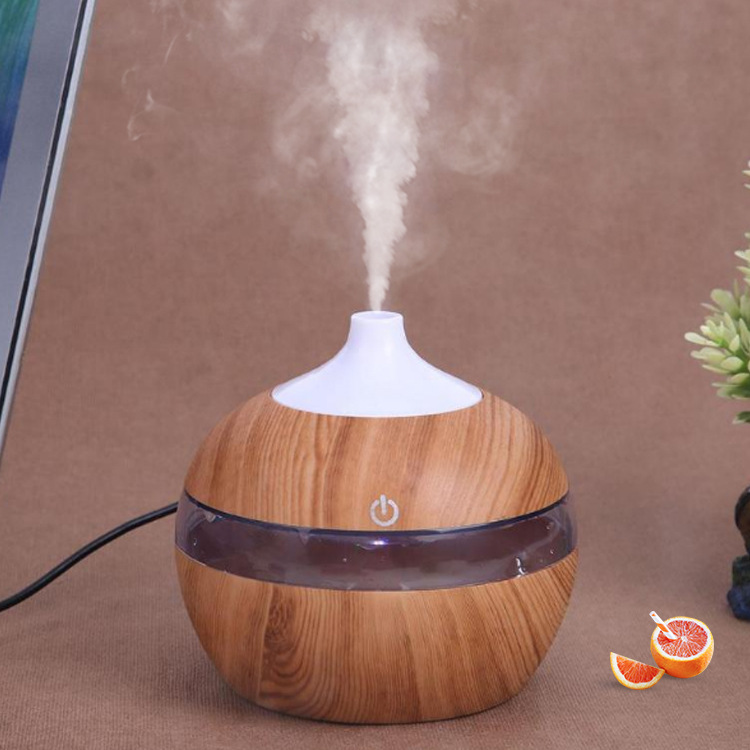 New Wood Grain Humidifier round Small Aroma Diffuser Mini Water Replenishing Instrument Hand-Held Sprayer Gift Activity