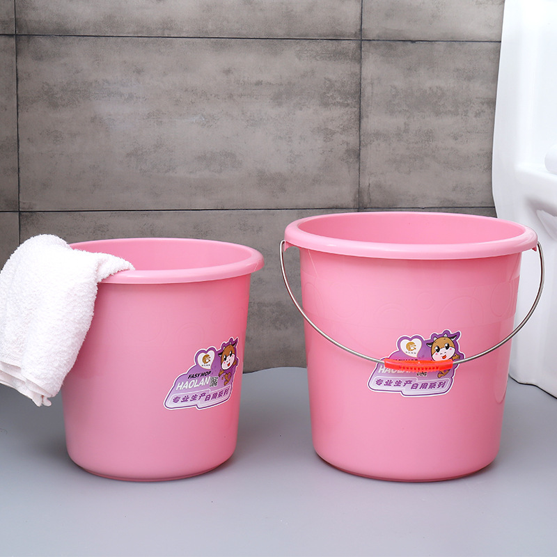 Thickened Laundry Household Plastic Bucket College Student Dormitory Supplies Portable Water Red Plastic Bucket Basin Bucket