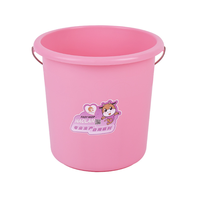 Thickened Laundry Household Plastic Bucket College Student Dormitory Supplies Portable Water Red Plastic Bucket Basin Bucket