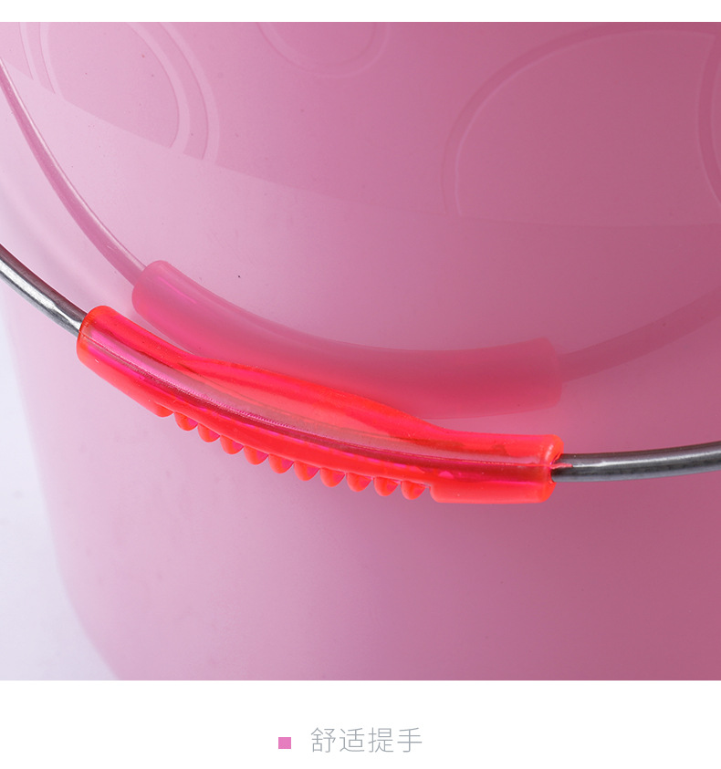 Thickened Laundry Household Plastic Bucket College Student Dormitory Supplies Portable Water Red Plastic Bucket Basin Bucket