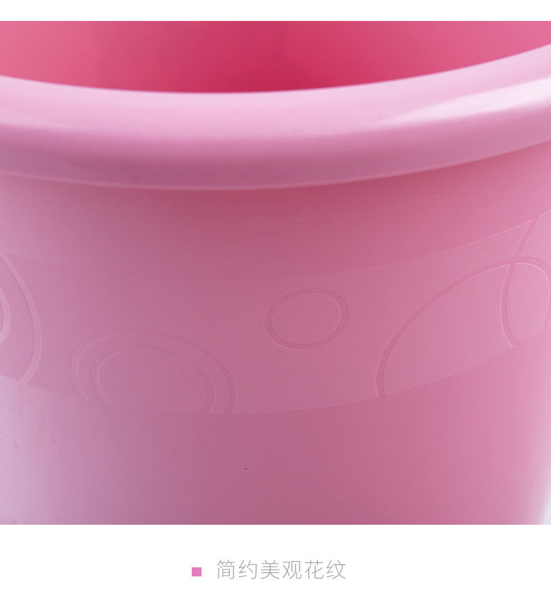 Thickened Laundry Household Plastic Bucket College Student Dormitory Supplies Portable Water Red Plastic Bucket Basin Bucket