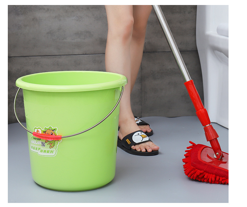 Thickened Laundry Household Plastic Bucket College Student Dormitory Supplies Portable Water Red Plastic Bucket Basin Bucket