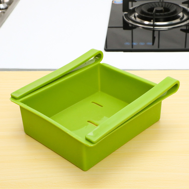 Refrigerator Fresh-Keeping Porting Plate Kitchen Finishing Storage Rack Creative Twitching Classification Storage Box Storage Rack