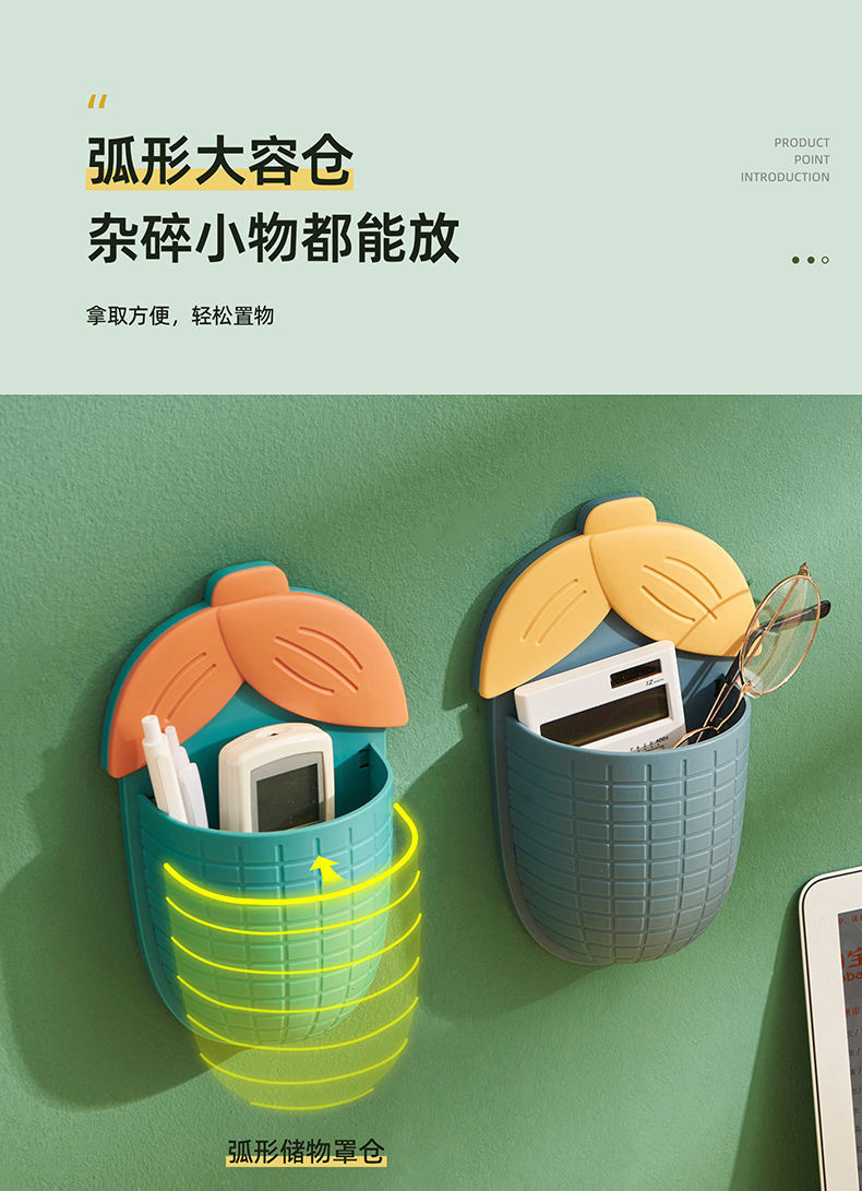 Cartoon Corn Toothbrush Holder Toothpaste Holder Bathroom and Dormitory Storage Rack Punch-Free with Hooks Comb Storage Rack