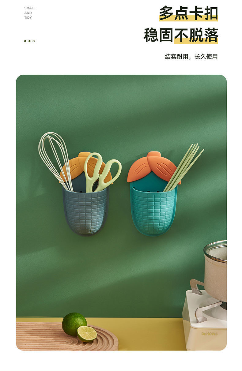 Cartoon Corn Toothbrush Holder Toothpaste Holder Bathroom and Dormitory Storage Rack Punch-Free with Hooks Comb Storage Rack