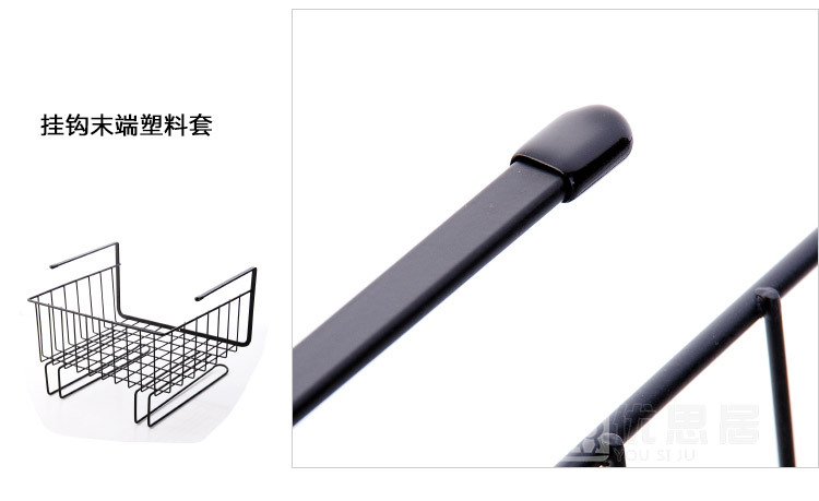 Wardrobe Storage Rack Metal Storage Rack Organizing Rack Kitchen Cabinet Lower Rack Compartment Hanging Basket Wall-Mounted Storage Rack