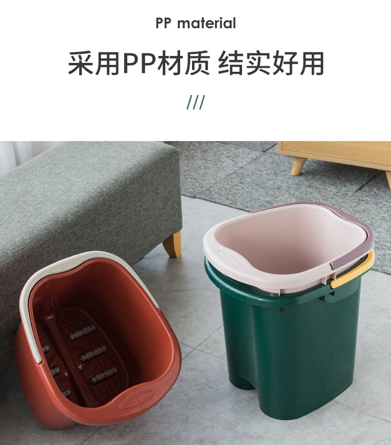 Plastic Foot Bath Barrel Lazy Four-Wheel Foot Bath Tool with Roller Portable Foot Barrel Massage Foot Bath Feet-Washing Basin Plastic Foot Bath Barrel Lazy Four-Wheel Foot Bath Tool with Roller Portable Foot Barrel Massage Foot Bath Feet-Washing Basin
