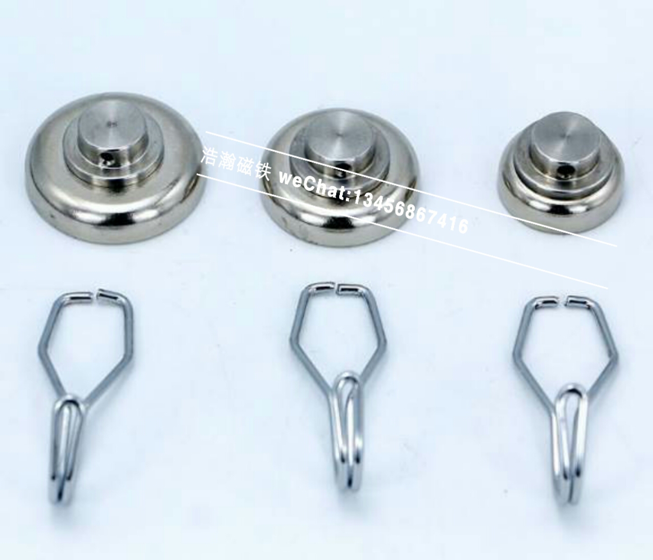 Neodymium iron boron strong suction magnetic hook with ring strong magnetic magnetic chuck magnet salvator ring magnet