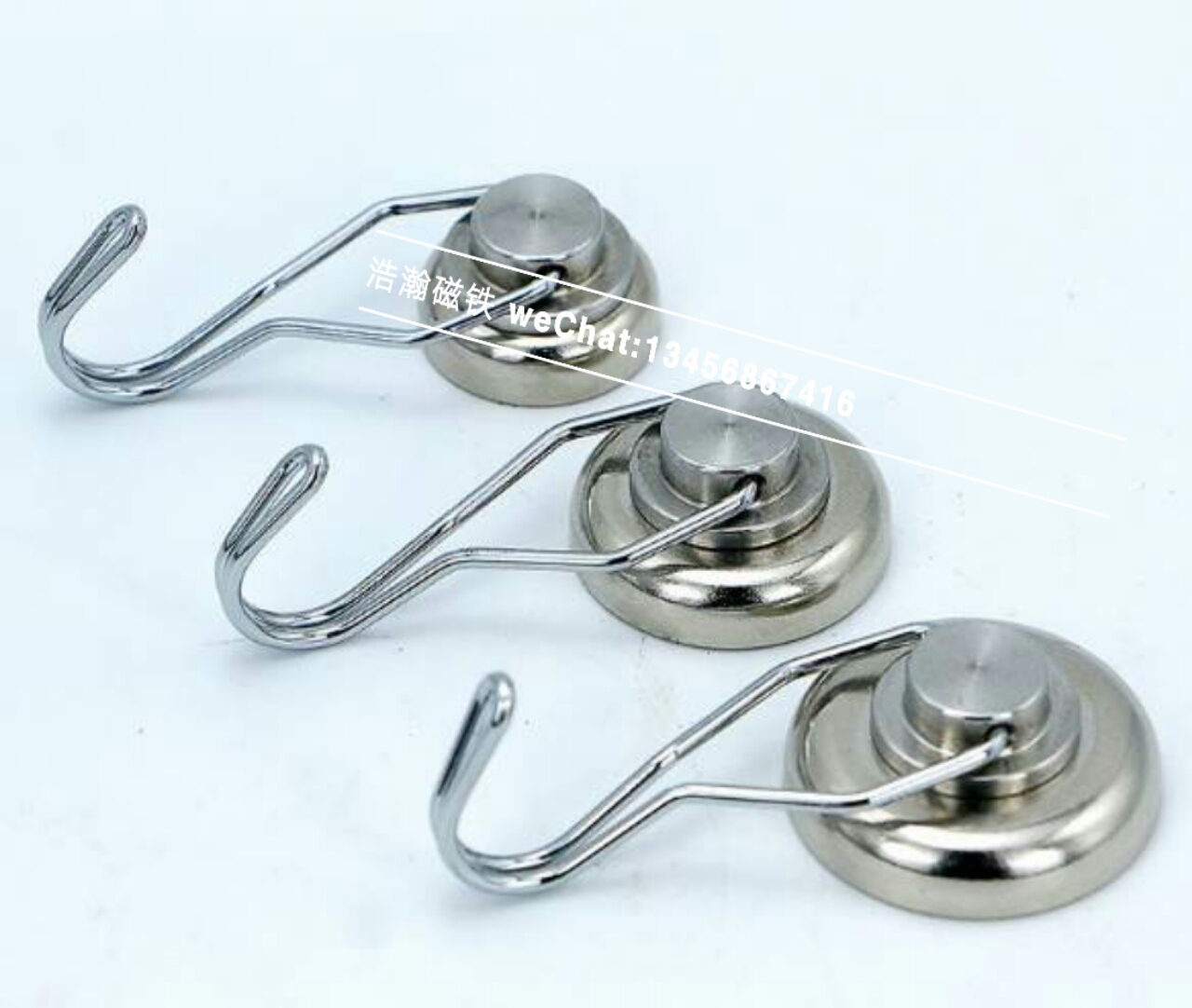Neodymium iron boron strong suction magnetic hook with ring strong magnetic magnetic chuck magnet salvator ring magnet