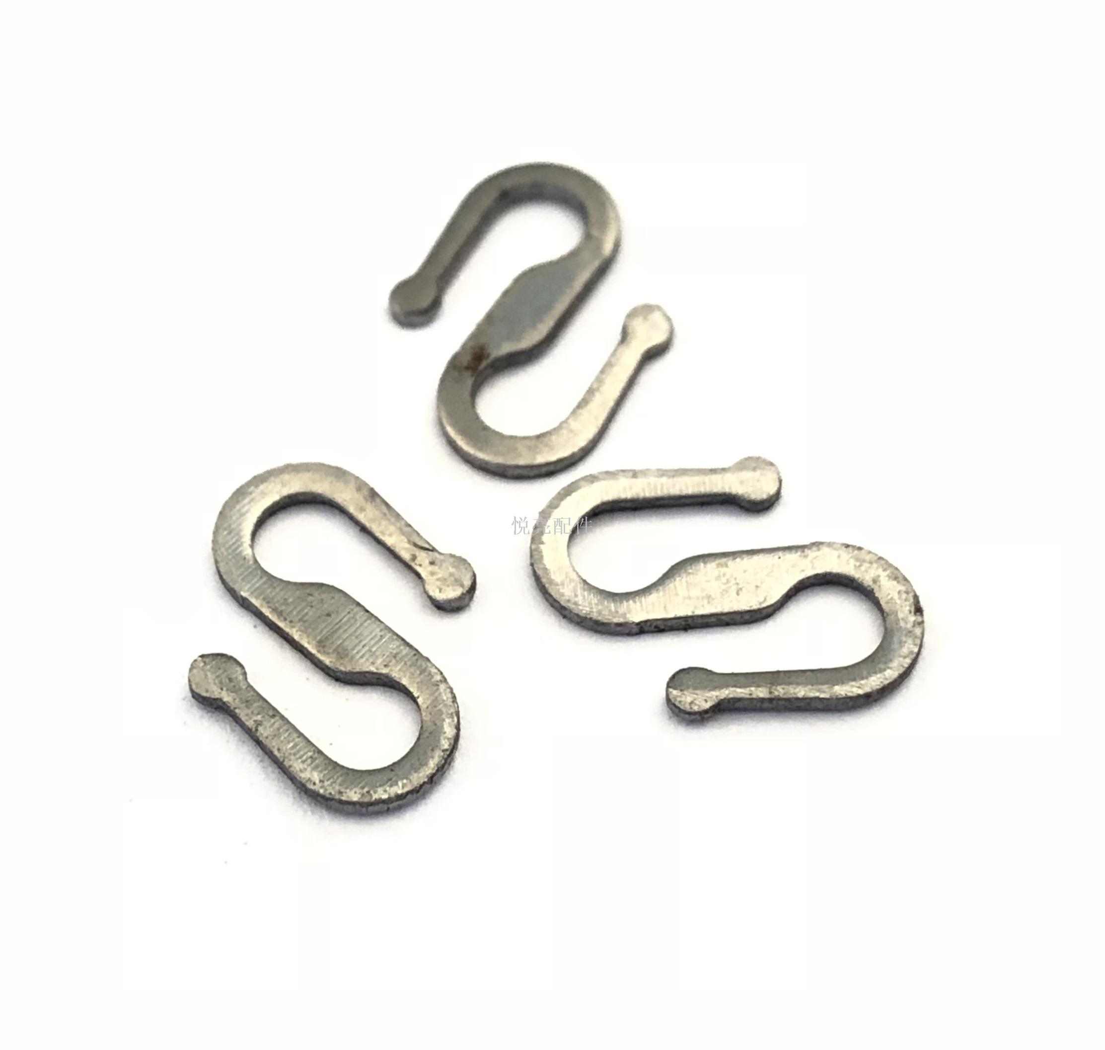 DIY accessories accessories yueliang metal accessories accessories S hook iron S flat hook necklace hook