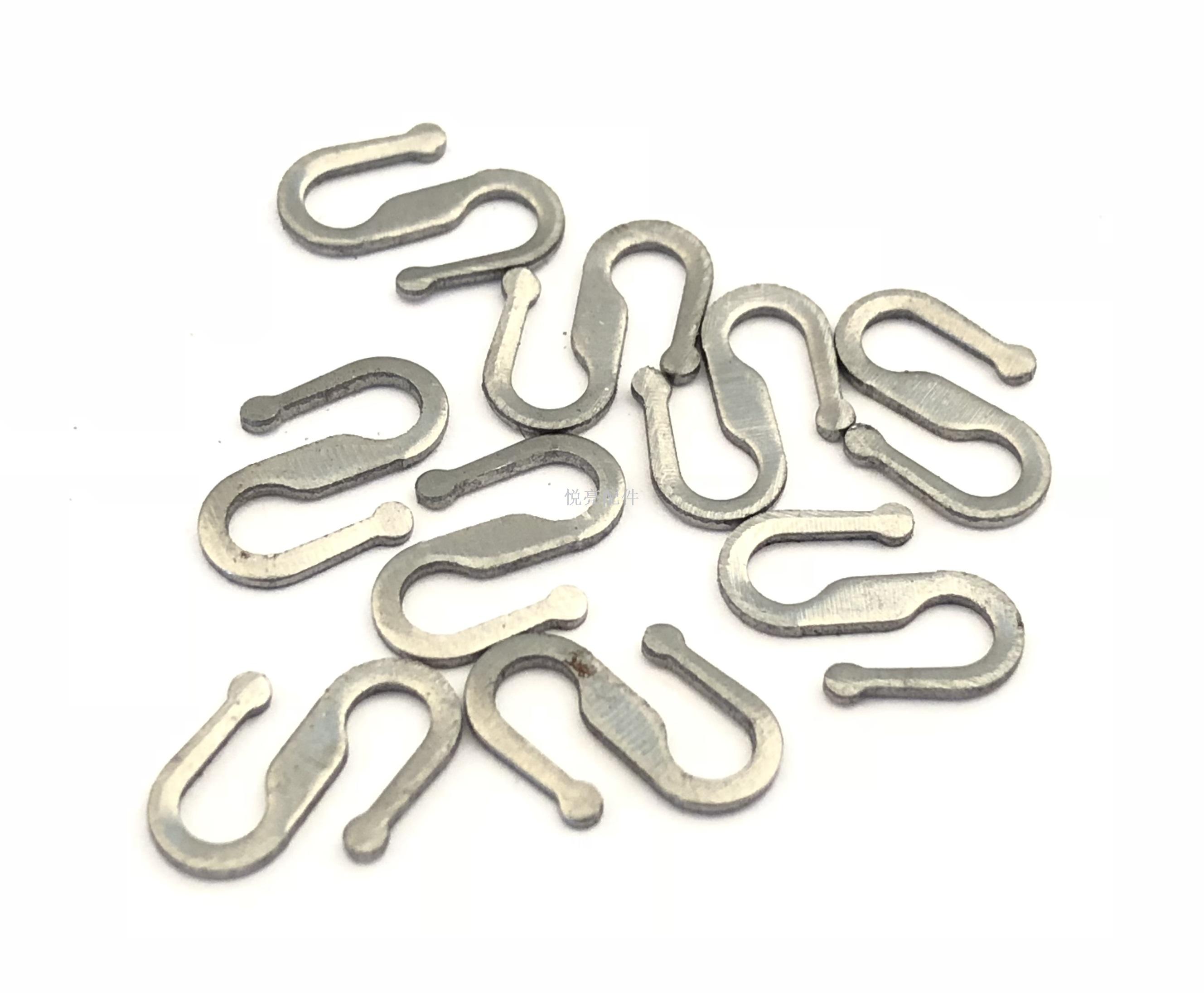 DIY accessories accessories yueliang metal accessories accessories S hook iron S flat hook necklace hook