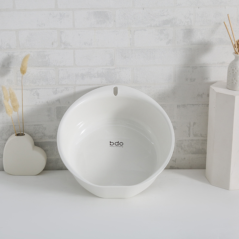 Round Square plastic PP wash basin household multiple size baby wash basin student yalong Bay Wash basin foot basin