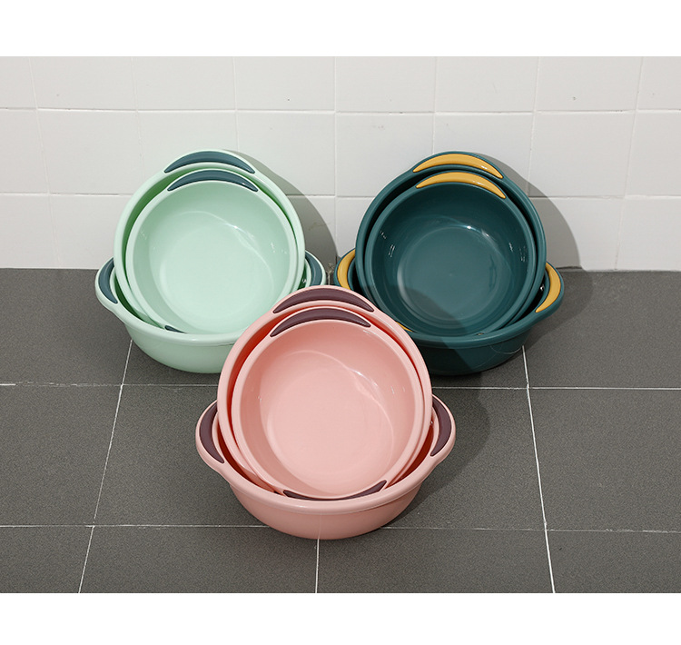 Plastic Wash-Basin Household Large Washing Basin Thickened Clothes for Babies Pot Student Dormitory Washbasin Sub Feet-Washing Basin