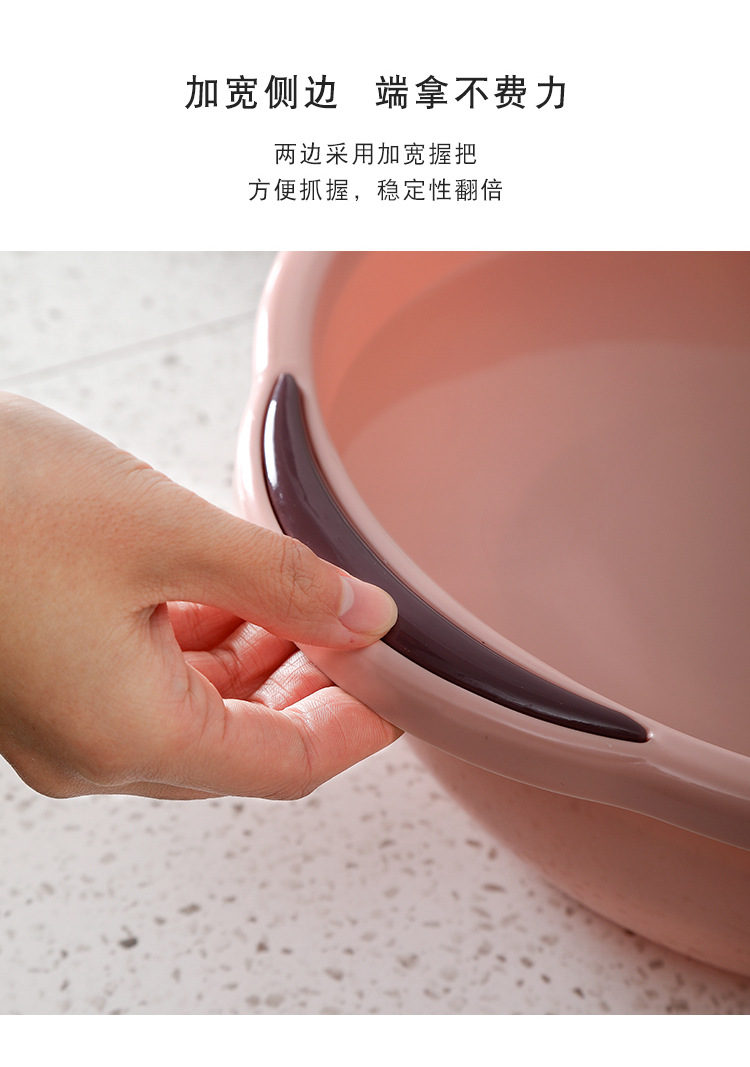 Plastic Wash-Basin Household Large Washing Basin Thickened Clothes for Babies Pot Student Dormitory Washbasin Sub Feet-Washing Basin