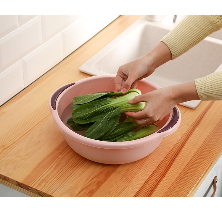 Plastic Wash-Basin Household Large Washing Basin Thickened Clothes for Babies Pot Student Dormitory Washbasin Sub Feet-Washing Basin
