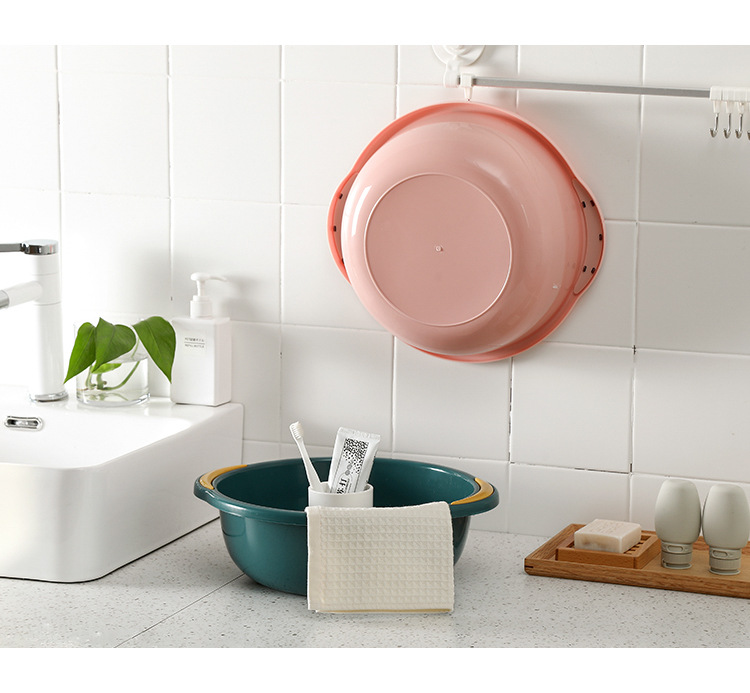 Plastic Wash-Basin Household Large Washing Basin Thickened Clothes for Babies Pot Student Dormitory Washbasin Sub Feet-Washing Basin