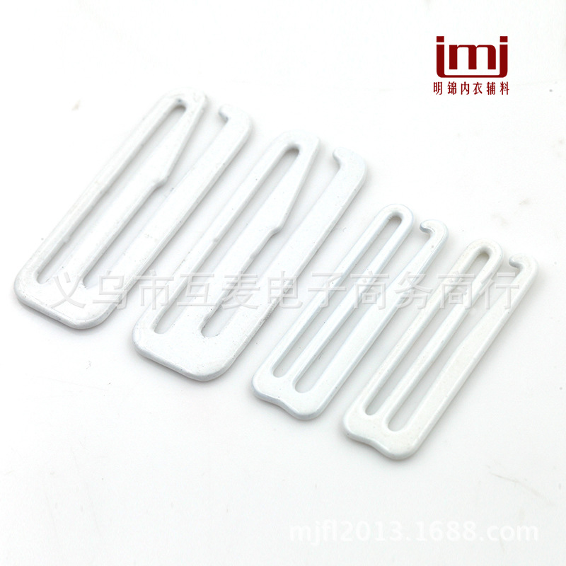 Iron Coated Glue Underwear Adjustable Buckle 1. 5cm1.8cm 2.0cm0 #8# 9# Shoulder Strap Buckle Underwear Buckle Bra Hook