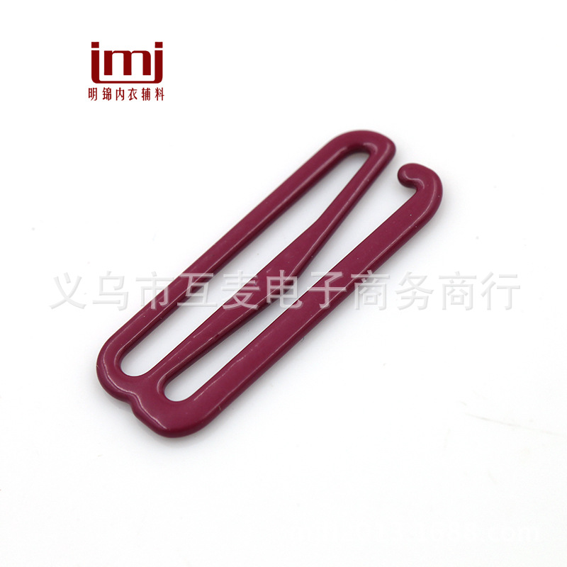 Iron Coated Glue Underwear Adjustable Buckle 1. 5cm1.8cm 2.0cm0 #8# 9# Shoulder Strap Buckle Underwear Buckle Bra Hook