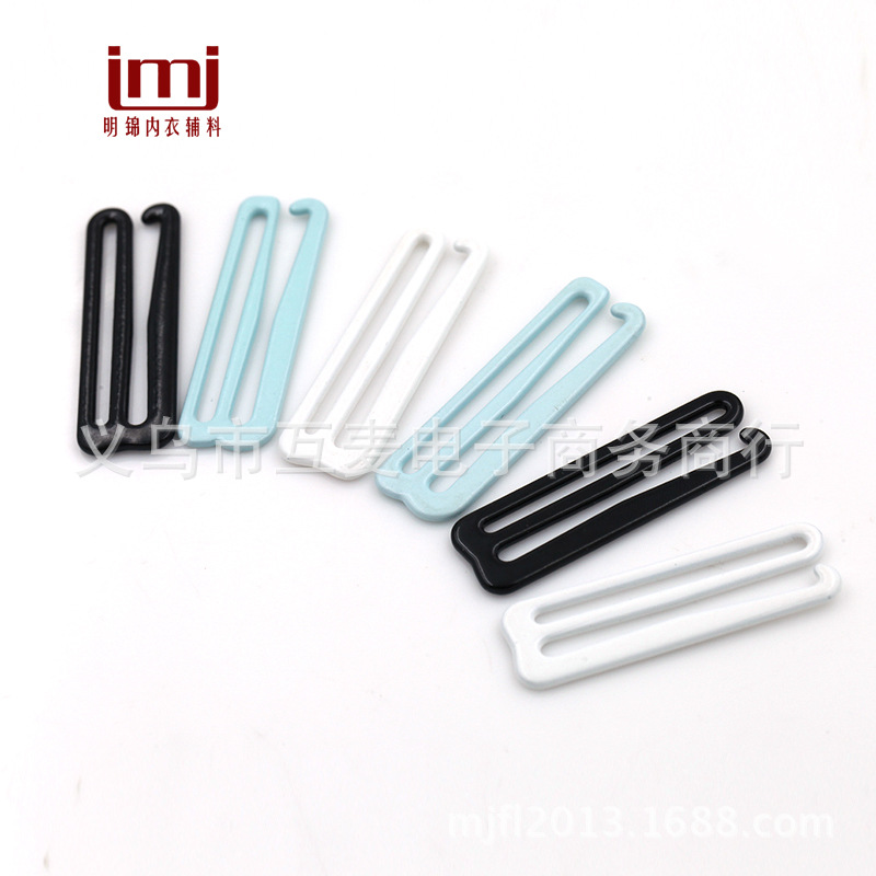 Iron Coated Glue Underwear Adjustable Buckle 1. 5cm1.8cm 2.0cm0 #8# 9# Shoulder Strap Buckle Underwear Buckle Bra Hook