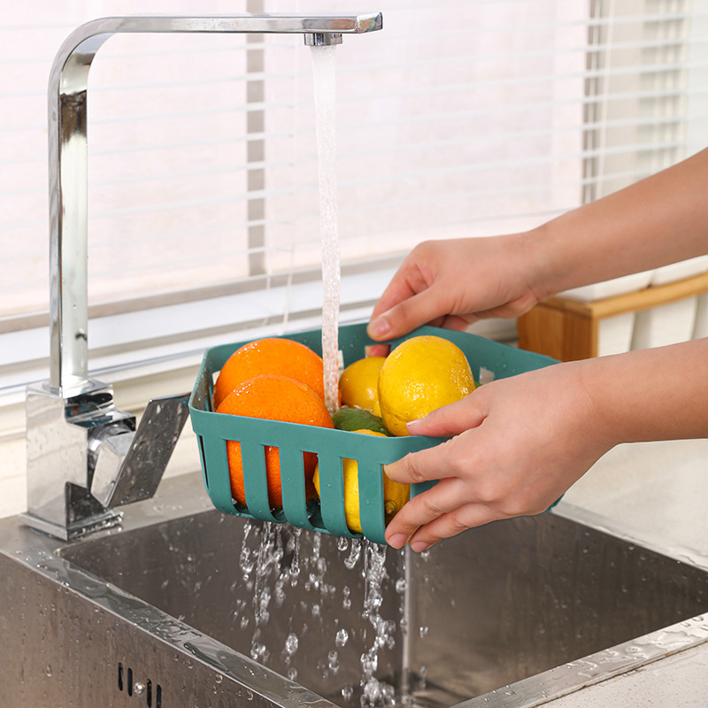 Plastic Fruit Basket Kitchen Drain Basket Home Hollow Nordic Style Living Room Snack Tray Fruit Plate Creative Fruit Basin