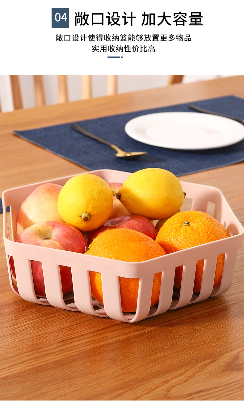 Plastic Fruit Basket Kitchen Drain Basket Home Hollow Nordic Style Living Room Snack Tray Fruit Plate Creative Fruit Basin Plastic Fruit Basket Kitchen Drain Basket Home Hollow Nordic Style Living Room Snack Tray Fruit Plate Creative Fruit Basin